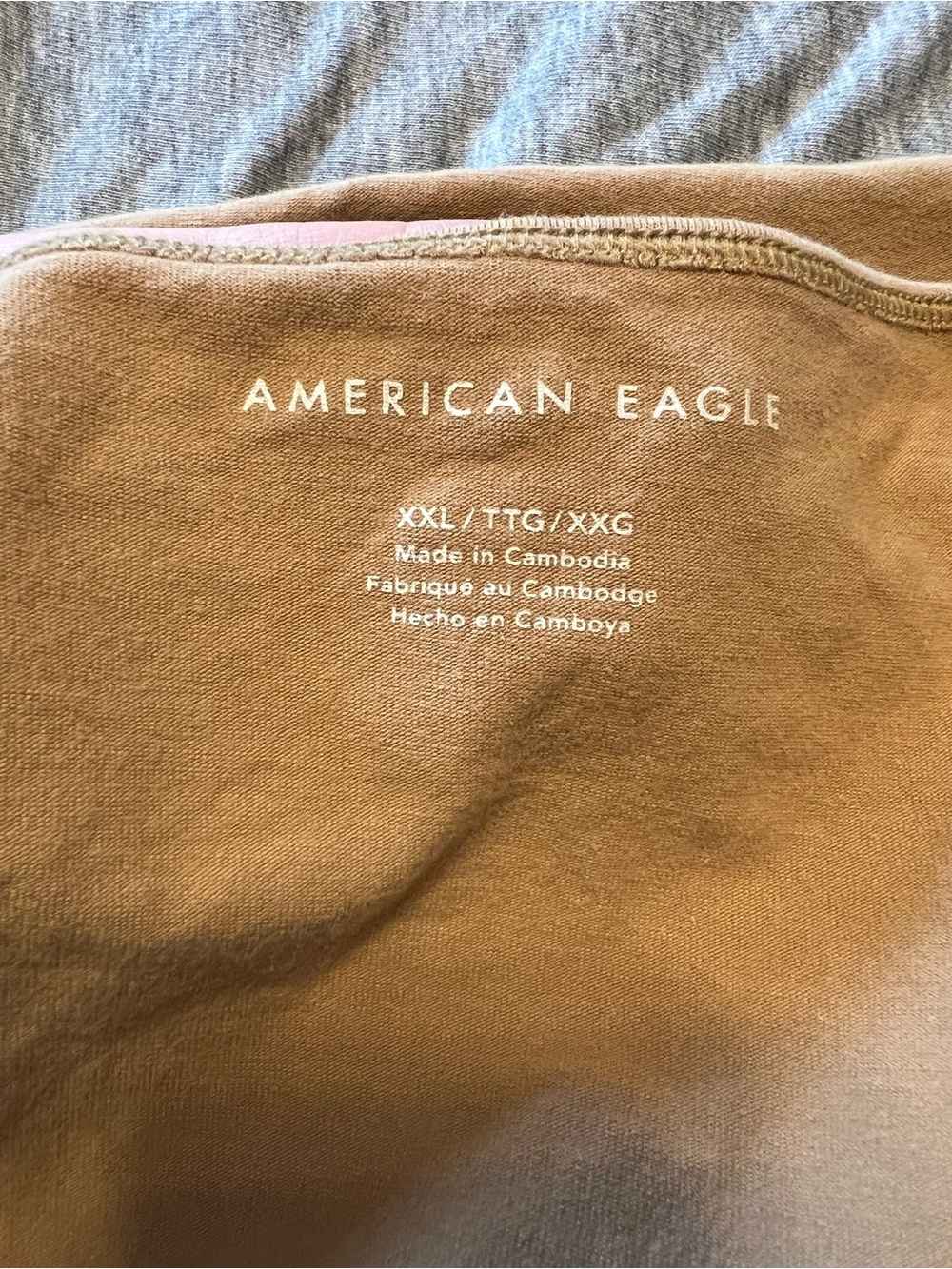 American Eagle Outfitters Cropped Tank in Camel Brown | Women’s XXL - Picture 3 of 4